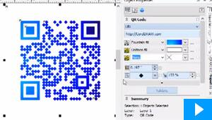 Einfügen und Bearbeiten von QR-Codes